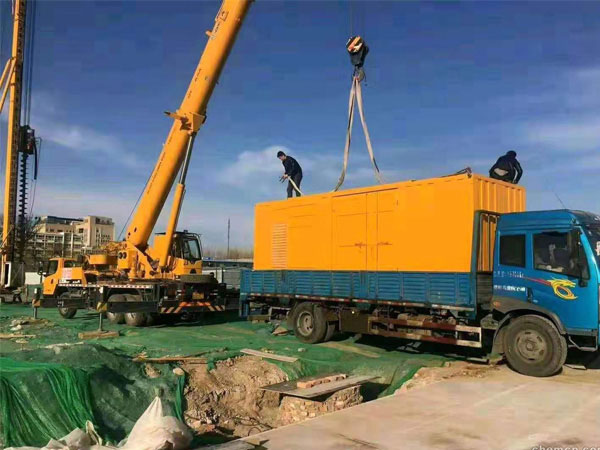 临沂万科工程建设租赁一台大型静音发电